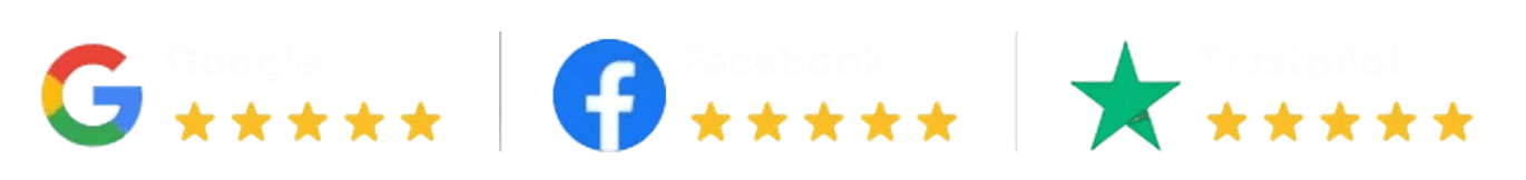 Reviews from Google, Facebook, and Trustpilot